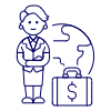 International Business 4 Illustration from UX Line Set