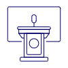 Podium Presentation 1 Illustration from UX Line Set