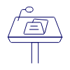 Podium Presentation 3 Illustration from UX Line Set