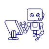 Operator Robot Illustration from UX Line Set