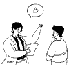 Conversation Businessman Customer 4 illustration - Free transparent PNG, SVG. No sign up needed.