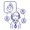 Customer Service Rating 1 1 Illustration from UX Line Set