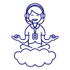 Customer Service Cloud 4 Illustration from UX Line Set