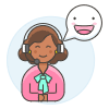 Customer Service Satisfaction 5 Illustration from UX Colors Set
