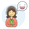Customer Service Satisfaction 6 Illustration from UX Colors Set