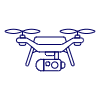 Camera Drone 2 Illustration from UX Line Set