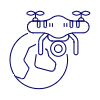 Camera Drone 4 Illustration from UX Line Set