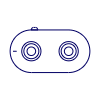 Video Camera Actioncam Illustration from UX Line Set
