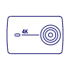 Video Camera Actioncam Illustration from UX Line Set