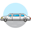 Car Limousine Illustration from UX Colors Set | Free Download as SVG Vector and Transparent PNG | Streamline illustrations