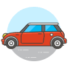 Car Mini Cooper Illustration from UX Colors Set