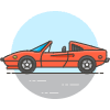 Car Sport 1 Illustration from UX Colors Set | Free Download as SVG Vector and Transparent PNG | Streamline illustrations