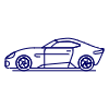 Car Sport 3 Illustration from UX Line Set