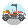Vintage Car 4 Illustration from UX Colors Set