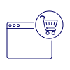 Shopping Cart Browser 1 Illustration from UX Line Set | Free Download as SVG Vector and Transparent PNG | Streamline illustrations