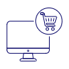 Shopping Cart Imac Illustration from UX Line Set | Free Download as SVG Vector and Transparent PNG | Streamline illustrations