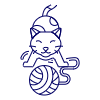 Cat Playing Wool illustration - Free transparent PNG, SVG. No sign up needed.