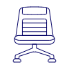 Brown Chair Sofa 1 Illustration from UX Line Set