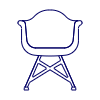Green Modern Chair Illustration from UX Line Set