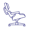 Rotating Armchair Illustration from UX Line Set