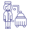 Room Service 4 Illustration from UX Line Set