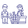 Cashier Checkout 1 Illustration from UX Line Set