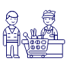Cashier Checkout 3 Illustration from UX Line Set