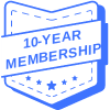 10 Year Membership Bookmark element - Free transparent PNG, SVG. No Sign up needed.