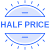 Half Price Circle element - Free transparent PNG, SVG. No Sign up needed.