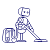Cleaning Robot 1 Illustration from UX Line Set