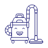 Happy Vacuum Cleaner illustration - Free transparent PNG, SVG. No sign up needed.