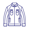 Leather Jacket 4 Illustration from UX Line Set | Free Download as SVG Vector and Transparent PNG | Streamline illustrations