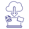 Cloud Download 12 Illustration from UX Line Set