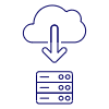 Cloud Download 14 Illustration from UX Line Set | Free Download as SVG Vector and Transparent PNG | Streamline illustrations