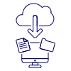 Cloud Download 3 Illustration from UX Line Set