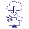 Cloud Download 6 Illustration from UX Line Set
