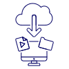 Cloud Download 7 Illustration from UX Line Set