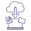 Cloud Download 9 Illustration from UX Line Set