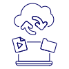 Cloud Upload 13 Illustration from UX Line Set