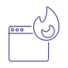 App Burning 1 Illustration from UX Line Set