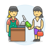 Cashier 5 Illustration from UX Colors Set