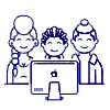 Designer Team 2 Illustration from UX Line Set