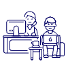 Work Desk Sofa 2 1 Illustration from UX Line Set