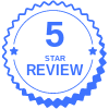 5 Star Review Circle element - Free transparent PNG, SVG. No Sign up needed.