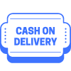 Cash On Delivery Ticket Element from Vector Badges Set