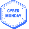 Cyber Monday Hexagon Element from Vector Badges Set