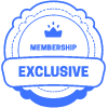 Exclusive Membership Crown Element from Vector Badges Set