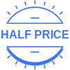 Half Price Circle element - Free transparent PNG, SVG. No Sign up needed.