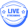 Live Streaming Star Shield Element from Vector Badges Set