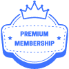 Premium Membership Star Crown Element from Vector Badges Set